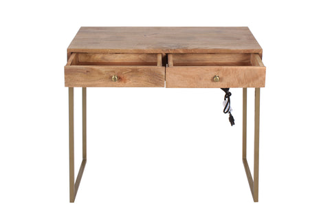 Petite Desk with Built in Outlet