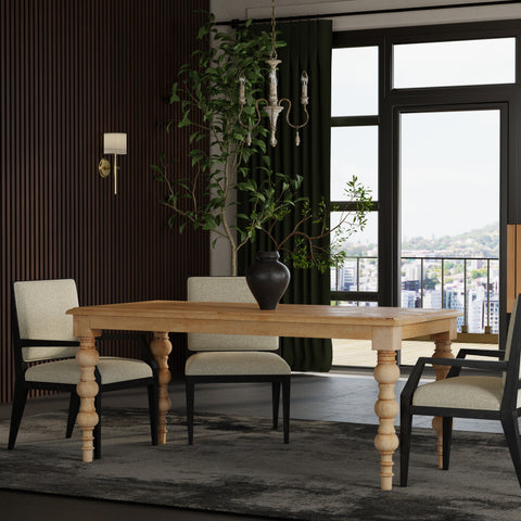 French Country 84" Rectangular Dining Table
