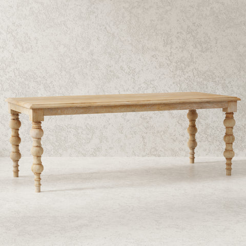 French Country 84" Rectangular Dining Table