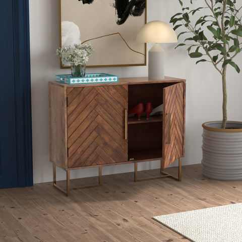Herringbone 36"W Sideboard