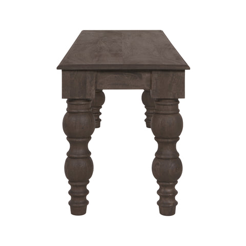 French Country 58" Bench, Coffee Brown