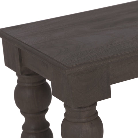 French Country 58" Bench, Coffee Brown