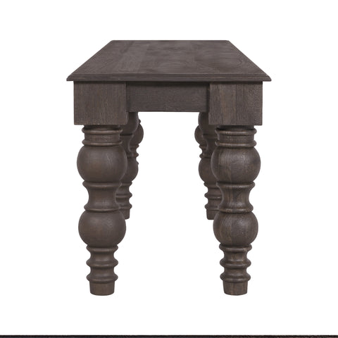 French Country 70" Bench, Coffee Brown