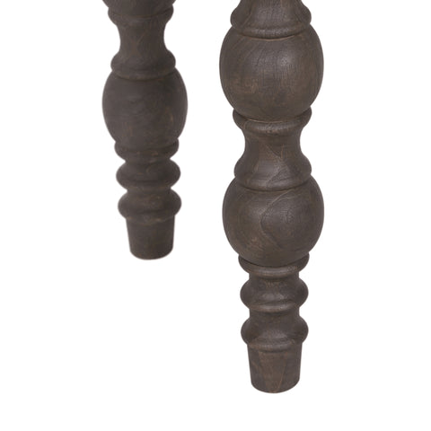 French Country Console Table with Drawer, Coffee Brown