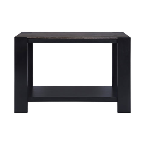 Axis Modern 2-Tone Console Table, Olive Gray