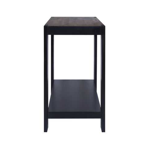 Axis Modern 2-Tone Console Table, Olive Gray