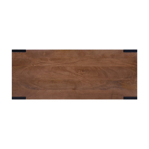 Axis Modern 2-Tone Console Table, Walnut