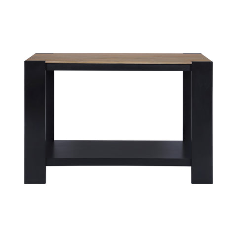 Axis Modern 2-Tone Console Table, Wheatfield