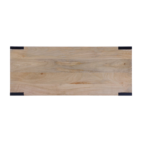 Axis Modern 2-Tone Console Table, Wheatfield