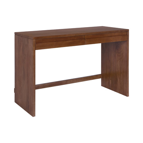 Modern 2-Drawer Desk, Walnut