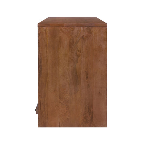 Modern 2-Drawer Desk, Walnut