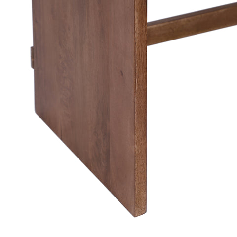 Modern 2-Drawer Desk, Walnut