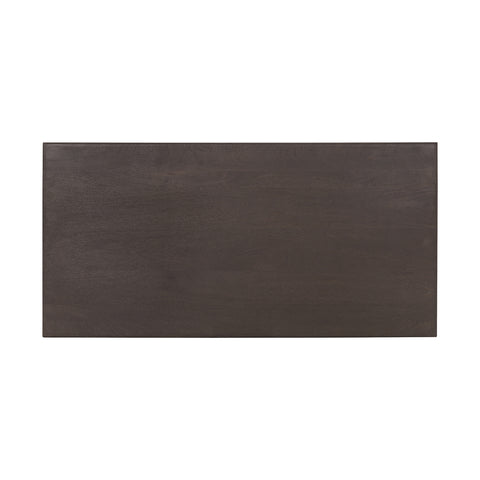 French Country Writing Desk with Drawers, Coffee Brown