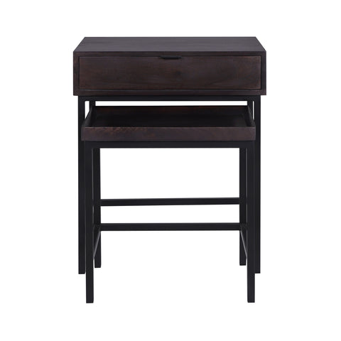 Atelier Nesting End Table Set, Choco B