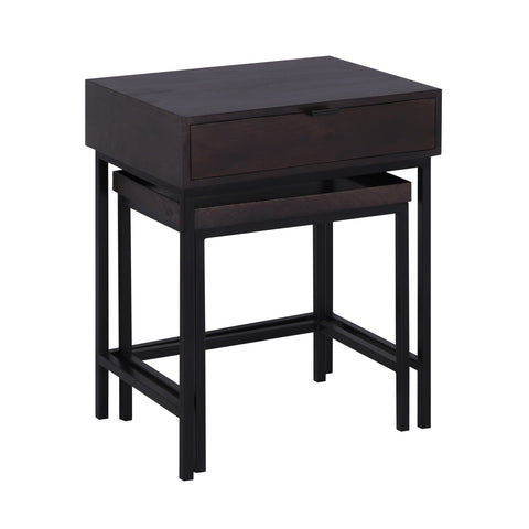 Atelier Nesting End Table Set, Choco B