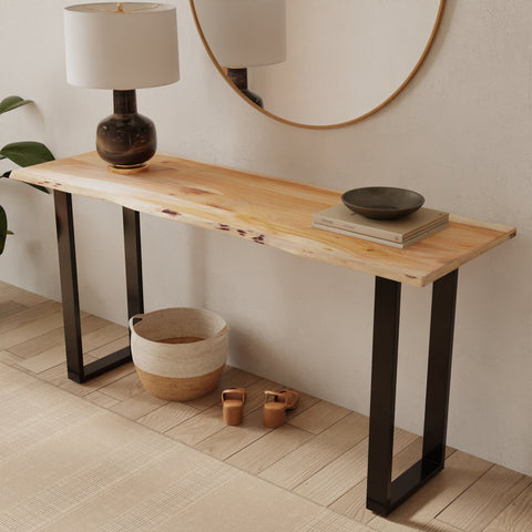 Acacia 70" Live Edge Console Table, Natural