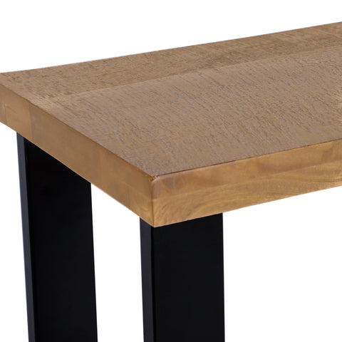 Mango Distressed 70" Dining Console Table, Farmhouse Natural