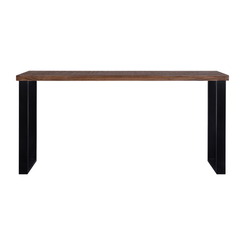 Rustic Forge 70" Console Table with Metal Legs, Sawn Farmhouse Brown