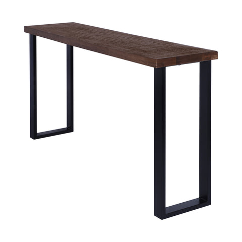 Rustic Forge 70" Console Table with Metal Legs, Sawn Farmhouse Brown