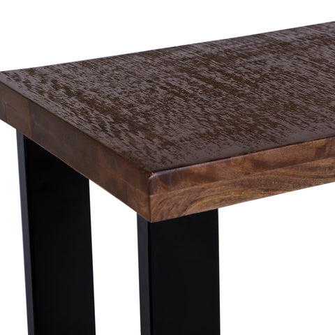 Mango Distressed 70" Dining Console Table, Farmhouse Brown