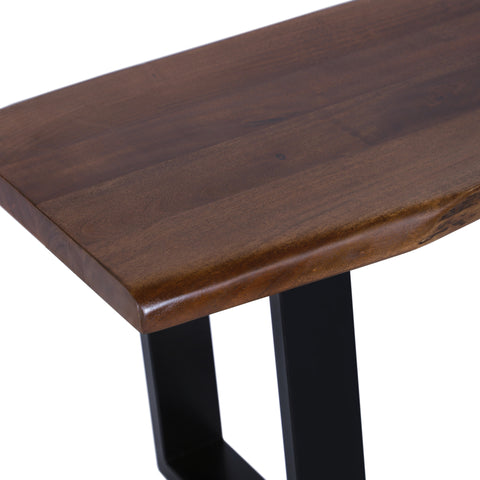 Live Edge Acacia 55" Bench, Acacia Standard