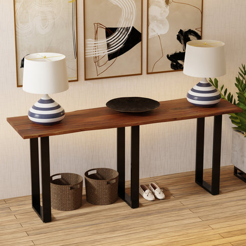 Acacia 90"W Live Edge Console Table