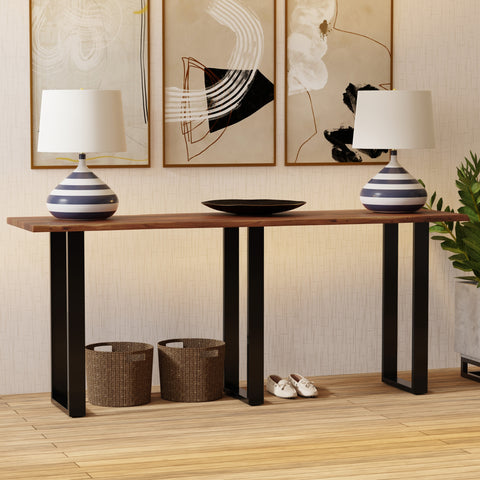 Acacia 90"W Live Edge Console Table