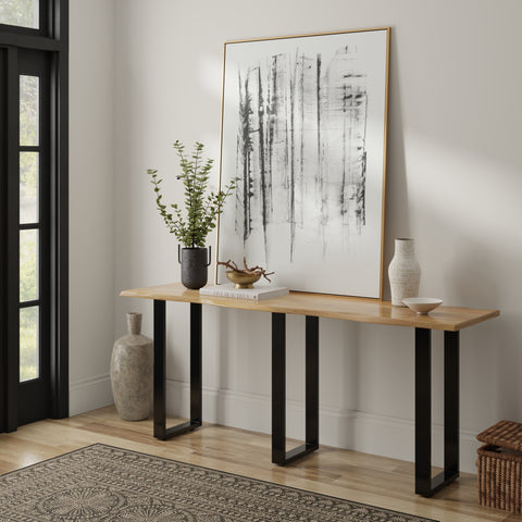 Acacia 90" Live Edge Console Table, Natural