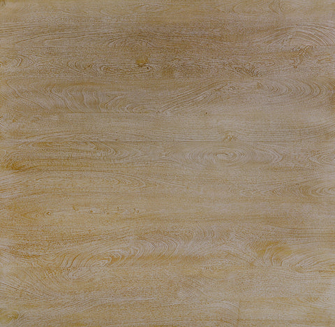 French Country Console Table, Natural-Rustic White