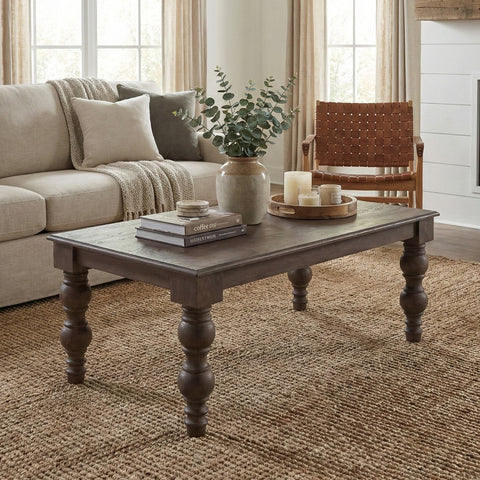 French Country Coffee Table, Coffee Brown