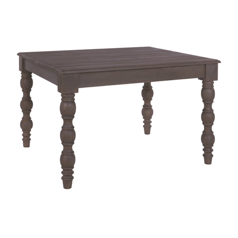 French Country 48" Square Dining Table, Coffee Brown