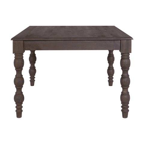 French Country 48" Square Dining Table, Coffee Brown