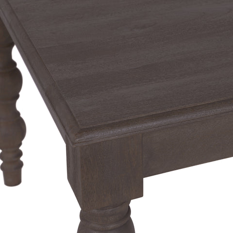 French Country 48" Square Dining Table, Coffee Brown