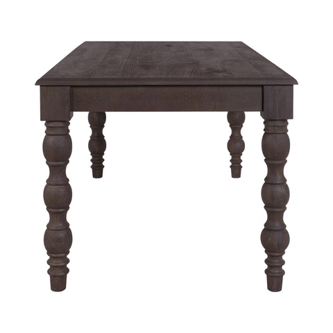 French Country 84" Rectangular Dining Table, Coffee Brown