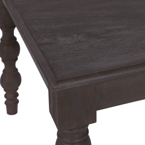 French Country 84" Rectangular Dining Table, Coffee Brown