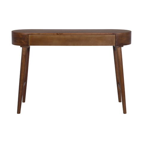Elipse Mid-Century Modern Writing Desk, Acacia Standard