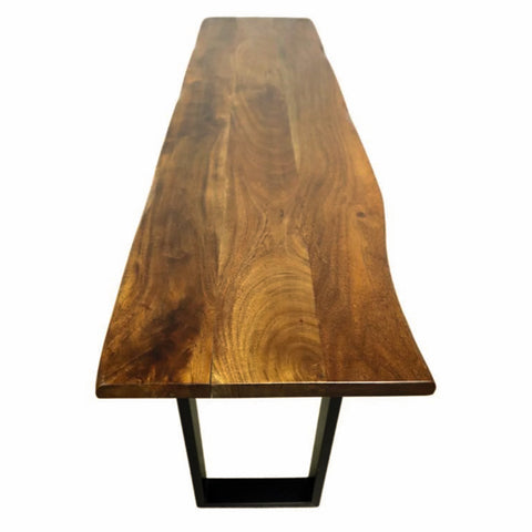 Acacia 70" Live Edge Console Table, Brown