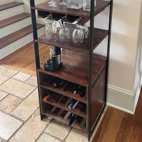 Industrial Bar & Wine Rack