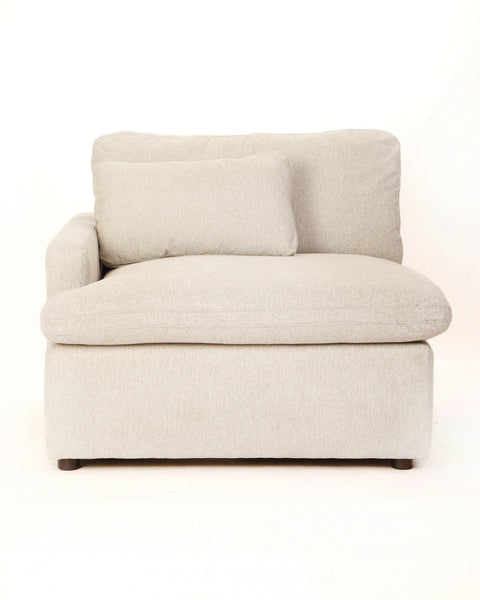 M&A Kloud 4-Piece L-Shaped Sectional Sofa - Mango and Acacia