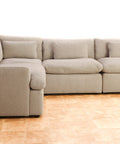 M&A Kloud 4-Piece L-Shaped Sectional Sofa - Mango and Acacia
