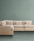 M&A Kloud 4-Piece L-Shaped Sectional Sofa - Mango and Acacia
